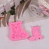 Cute Owl Design DIY Food Grade Silicone Molds LS-AJEW-L054-24-4