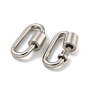 Non-Tarnish 304 Stainless Steel Screw Carabiner Lock Charms STAS-C092-01C-P-2