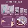 50Pcs 5 Styles PVC Resealable Bags ABAG-WR0001-10-4