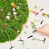 102pcs 17 style Bean Sprout Plastic Alligator Hair Clips PHAR-CP0001-21-3