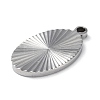 Non-Tarnish 304 Stainless Steel Pendants STAS-D025-05P-02-2