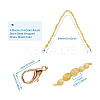 4Pcs 4 Colors Acrylic Beads Bag Strap FIND-GN0001-06-3