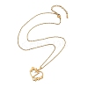 PVD Vacuum Plating 201 Stainless Steel Pendant Necklaces NJEW-R267-02Z-G-2