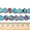 Dyed Synthetic Imperial Jasper Beads Strands G-D337-10mm-A01-5