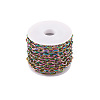 2m PVD Vacuum Plating 304 Stainless Steel Cable Chains STAS-YS0001-16-2