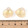 Transparent Glass Petal Pendants GLAA-T030-05D-3