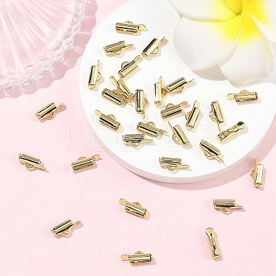 SHEGRACE Brass Slide On End Clasp Tubes XGRQ1R818-355G-1