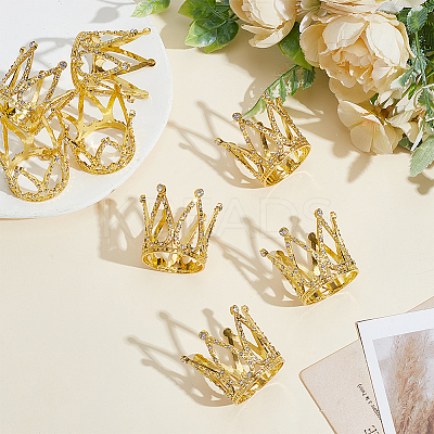 30Pcs Crown Alloy Rhinestone for Birthday Cake Decoration FIND-GO0004-22-1