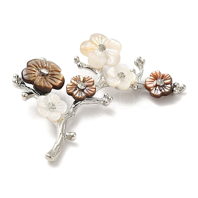 Natural Dyed White Shell Pendants KK-E059-01P-1