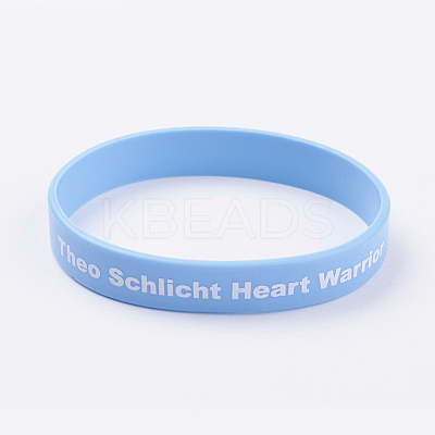 Silicone Inspirational Wristbands Bracelets BJEW-J176-B01-1