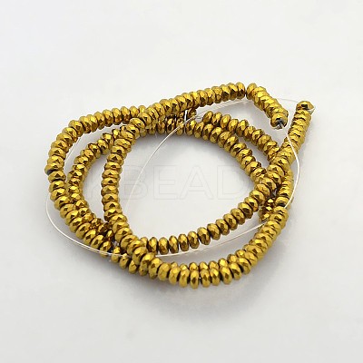 Electroplate Non-magnetic Synthetic Hematite Beads Strands G-J208B-02-1