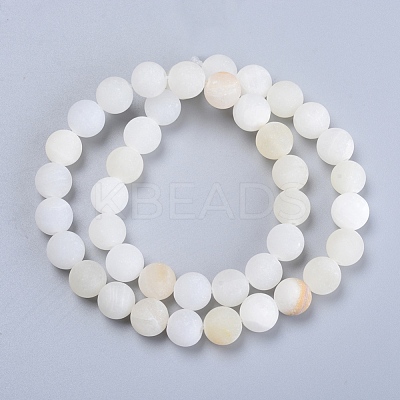 Natural Flower Jade(Afghanistan Jade) Beads Strands G-E266-12A-4mm-1