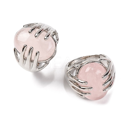 Oval Natural & Synthetic Gemstone Finger Ring G-Q184-06P-1
