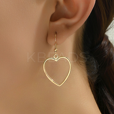 Fashionable Heart Alloy Dangle Earrings AY5641-1
