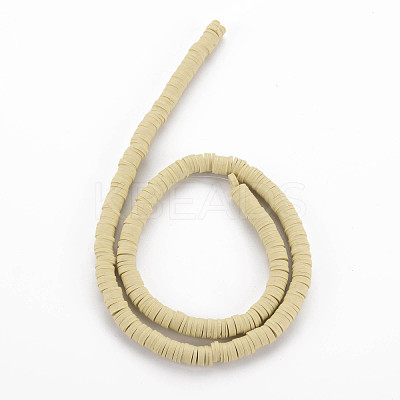 Handmade Polymer Clay Beads Strands CLAY-R089-6mm-117-1