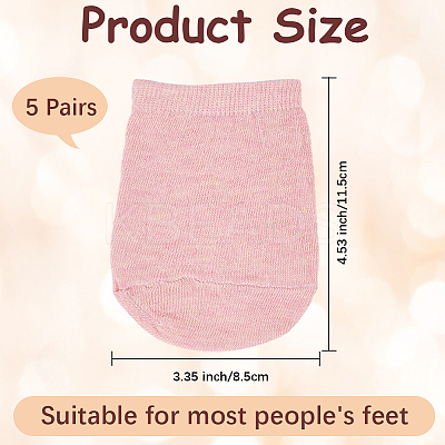 Polycotton Half Socks for Women FIND-WH20020-214B-1