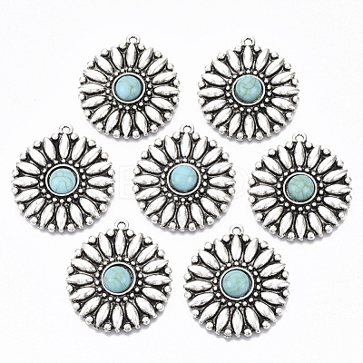 Tibetan Style Alloy Pendants X-PALLOY-R113-007-RS-1