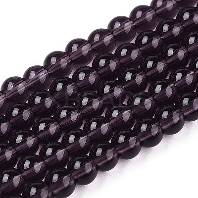 Transparent Glass Beads Strands GLAA-T032-T4mm-03-1