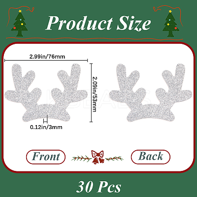 Christmas Theme Felt Fabrics Hair Accessories Findings FIND-WH20004-14D-1