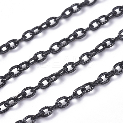 304 Stainless Steel Textured Cable Chains CHS-H007-42B-1
