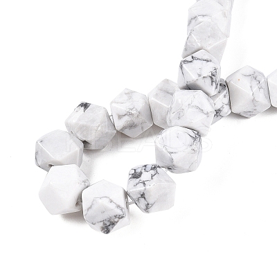 Natural Howlite Beads Strands G-T138-35-1