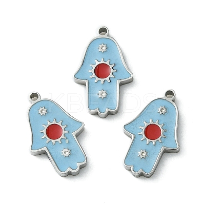 304 Stainless Steel Manual Polishing Charms STAS-C075-40P-1