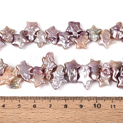 Natural Baroque Keshi Pearl Beads Strands PEAR-S020-Z04-03A-1