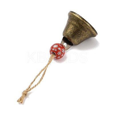 Christmas Iron Bell Hanging Ornaments HJEW-JM02443-1