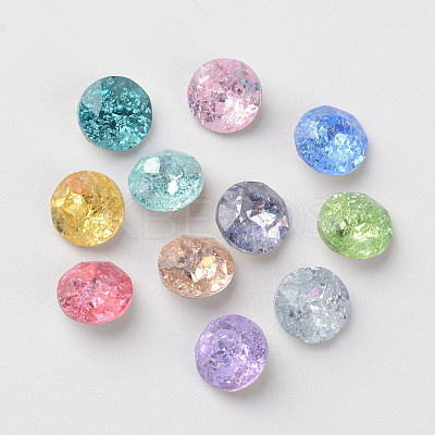 Pointed Back K9 Glass Rhinestone Cabochons RGLA-F020-6mm-1