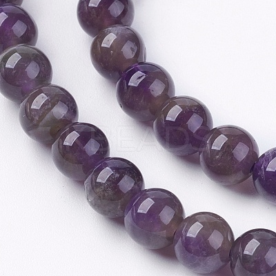 Natural Chevron Amethyst Beads Strands G-S029-1