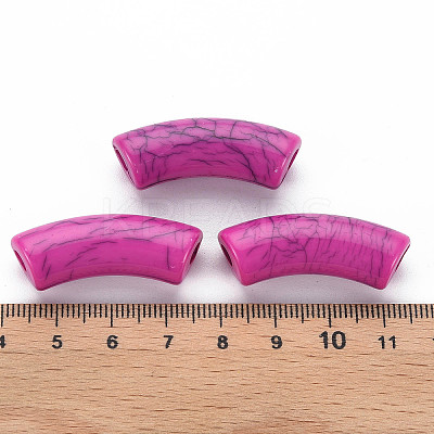Opaque Crackle Acrylic Beads LS-MACR-S372-001N-002-1