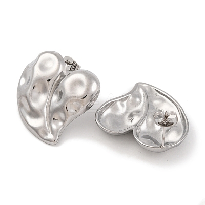 Non-Tarnish 304 Stainless Steel Stud Earrings EJEW-H013-37P-1