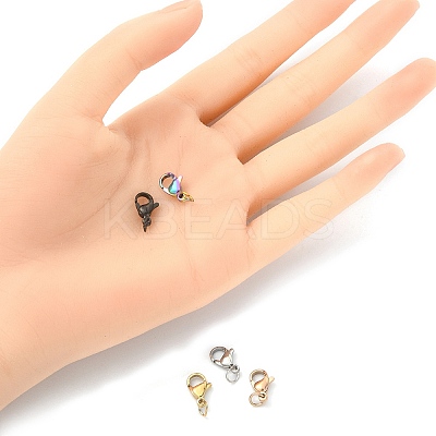 5Pcs 5 Colors 304 Stainless Steel Lobster Claw Clasps STAS-YW0001-53-1