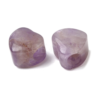 Natural Amethyst European Beads G-C269-01K-1