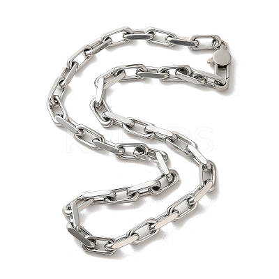 304 Stainless Steel Cable Chain Necklaces NJEW-L173-020P-1