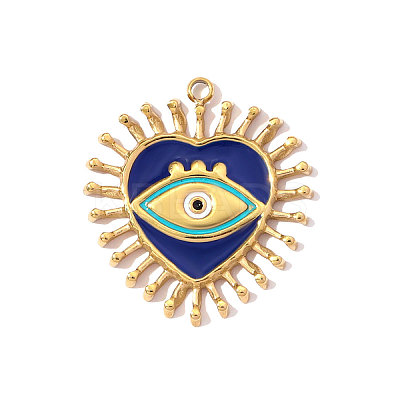 304 Stainless Steel Enamel Pendants STAS-OY008-58G-1