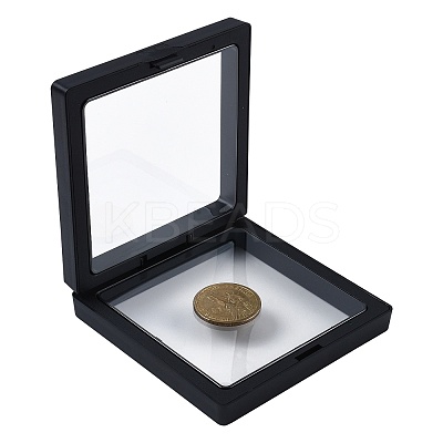 5Pcs Square Transparent PE Thin Film Suspension Jewelry Display Box CON-FS0001-19D-1