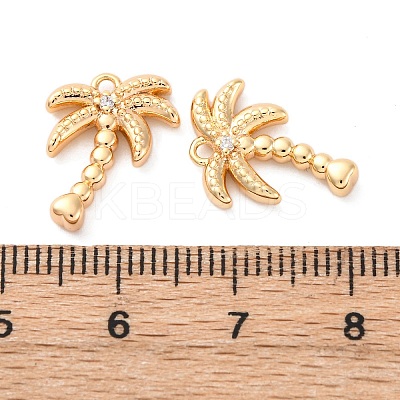 Brass Rhinestone Pendants KK-E793-22G-1