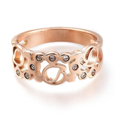 304 Stainless Steel Finger Rings RJEW-F110-04RG-1