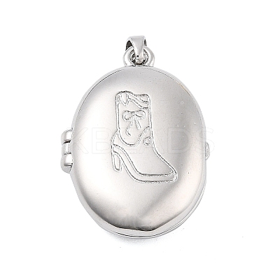 Brass Locket Pendants KK-H206-01P-02-1