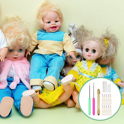 DIY Doll Hair Making Supplies Kits TOOL-GL0001-17-1