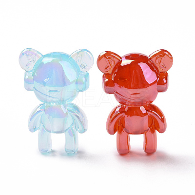 Transparent Acrylic Imitation Jelly Beads OACR-P011-11C-1