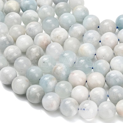 Natural Aquamarine Beads Strands G-F826-B01-10mm-1