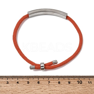 Round Nylon Milan Cord Slider Bracelet Making BJEW-L722-01P-11-1