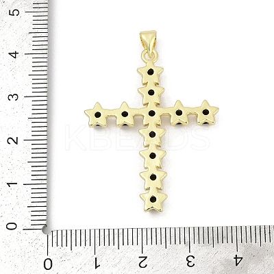 Brass Micro Pave Cubic Zirconia Pendants KK-D317-110G-1