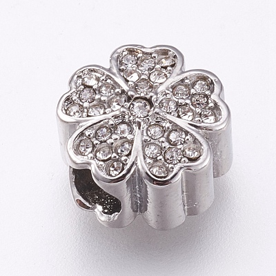 304 Stainless Steel European Beads STAS-O097-101B-1