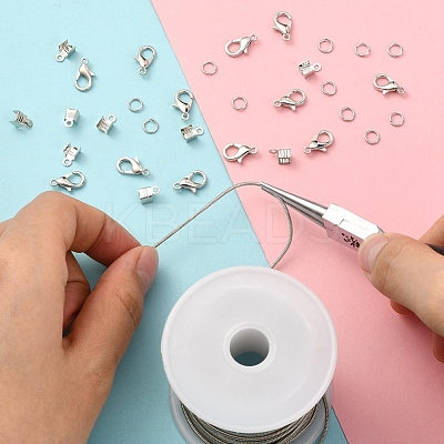 DIY Chains Bracelet Necklace Making Kit DIY-YW0005-83P-1