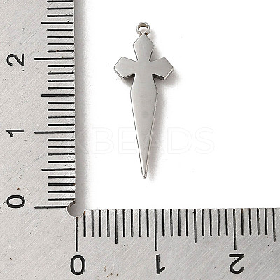 Non-Tarnish 304 Stainless Steel Pendants STAS-L022-321P-1