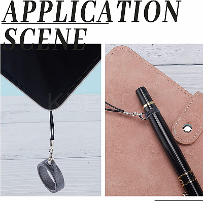24Pcs 2 Style Silicone Rings with 12Pcs Adjustable Necklace Lanyard Anti-Lost Pendant Holder DIY-GF0008-09A-1