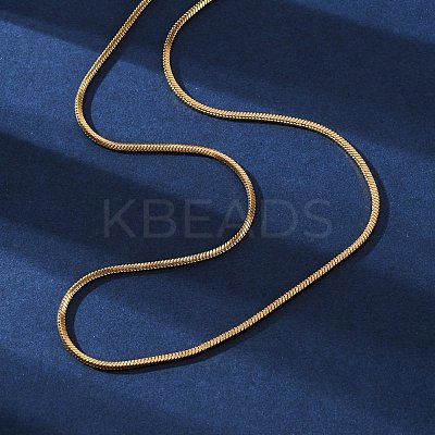 304 Stainless Steel Square Snake Chain Necklaces STAS-G244-83B-G-1
